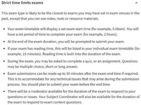 Strict Time Limit Exam